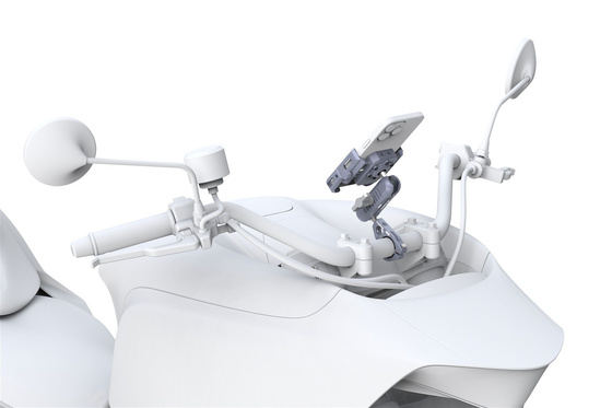 Uchwyt na telefon z amortyzacją powietrzną na kierownicę Outplorer P100-C