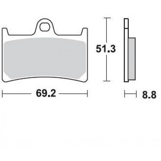 BRAKING KLOCKI HAMULCOWE SINTER 786CM55
