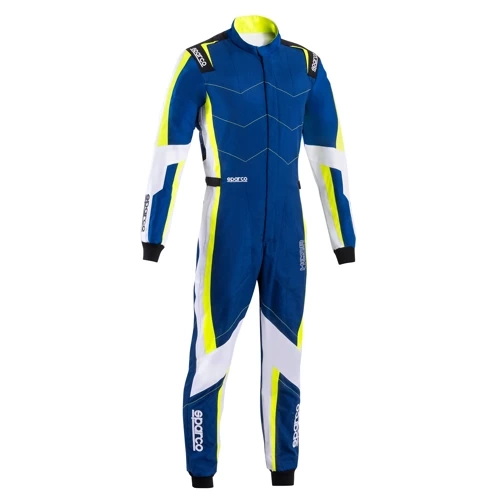 Sparco Kerb Kart Karting Auto Racing Suit blue yellow