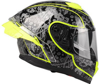 Kask Motocyklowy LAZER RAFALE SR $13 Original (kol. Czarny - Żółty Fluo) rozm. S