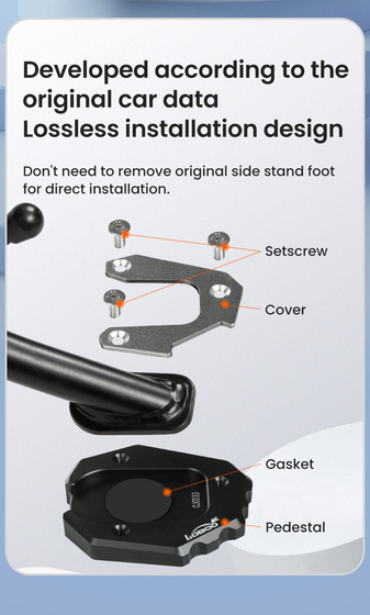LOBOO Nakładka na stopkę boczną do BMW F750GS (10.3.03031.001.11)