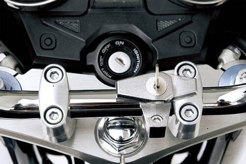 75477 HANDLEBAR HELMET LOCK HOLDER BLACK Ø22.2 / 25.4MM