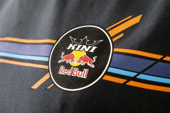 KINI Red Bull Stripes Tee Anthrazit