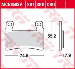 TRW LUCAS ZF KLOCKI HAMULCOWE KH296 SINTER ROAD/TRACK KAWASAKI ZX-6R NINJA '13-, PRZÓD