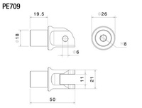 Rizoma peg mounting kit (∅ 18 mm)