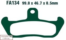 Brake pads EBC FA134R (set on 1 disk)