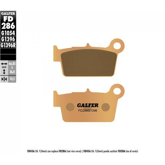 GALFER KLOCKI HAMULCOWE SINTER OFFROAD FD286G1396