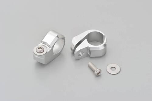 Zestaw zacisków do wspornika kierownicy 22.2mm srebrny