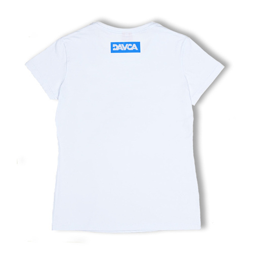 DAVCA T-shirt blue logo