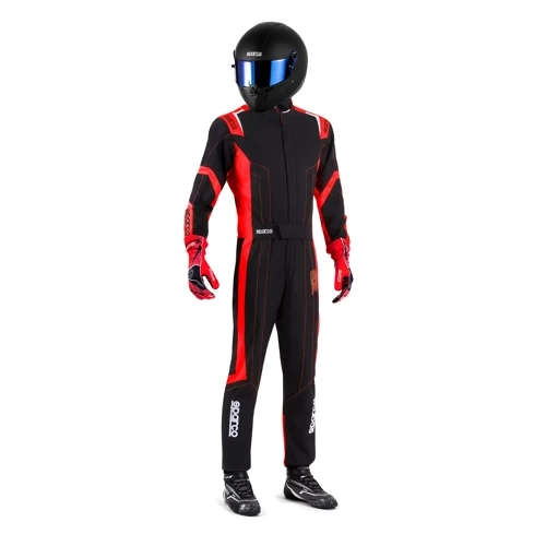 Sparco Thunder Advanced Kart Karting Auto Racing Suit black red