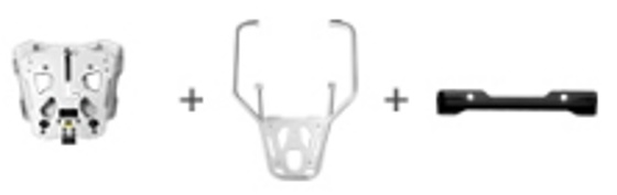 LOBOO Uchwyt kufra centralnego (wersja regulowana) DUCATI DESERT X (2023-) (10.6.01581.101.01)