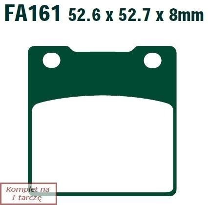 Brake pads EBC FA161 (set on 1 disk)