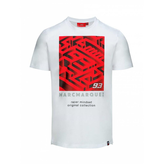 GP T-SHIRT MARQUEZ LABYRINTH WHITE ROZMIAR S