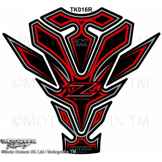 MOTOGRAFIX TANKPAD KAWASAKI Z1000SX 2011-2016 TK016R