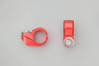 CLAMP SET(2PCS) FOR HANDLEBAR BRACE BAR, 22.2MM, RED