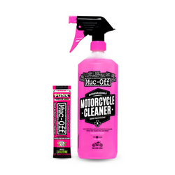 Muc-Off Bundle - Punk Powder suchet & 1L Nano Tech Motorcycle Cleaner