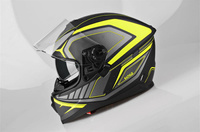 Kask Motocyklowy LAZER RAFALE Hexa (kol. Czarny - Żółty - Matowy) rozm. L