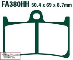 Klocki hamulcowe EBC FA380HH wzmacniane (kpl. na 1 tarcze)
