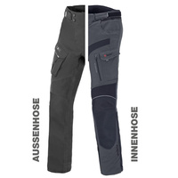 Spodnie motocyklowe BUSE ZESTAW EXRC Porto czarny/szary łupek 102