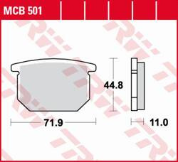 TRW LUCAS ZF BRAKE PADS KH065 ORGANIC SUZUKI GS 550 '78-'82, GR 650 '83-'89, GSX 750S KATANA '82-'84, GSX 1100E/L '80-'83 FRONT