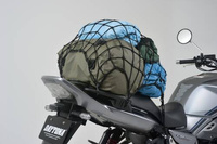 cargo net, 500x500mm, black, with pouch