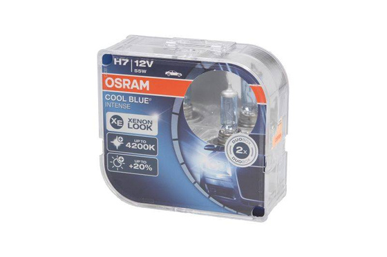 Żarówka (Zestaw 2szt.) H7 12V 55W PX26D do 20% większa jasność Cool Blue Intense, niebieska