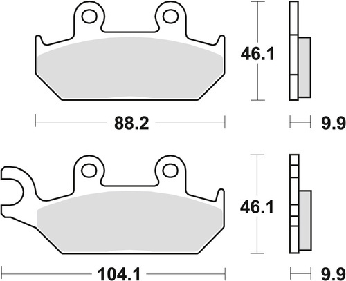 TRW LUCAS BRAKE PADS KH172 SINTER STREET YAMAHA XT 600 90-03, XTZ 660 91-99, FRONT (PROMOTION)