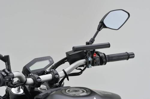 77435 MOUNT BAR 155MM Ø22.2MM BLACK MASTER CYLINDER CLAMP TYPE