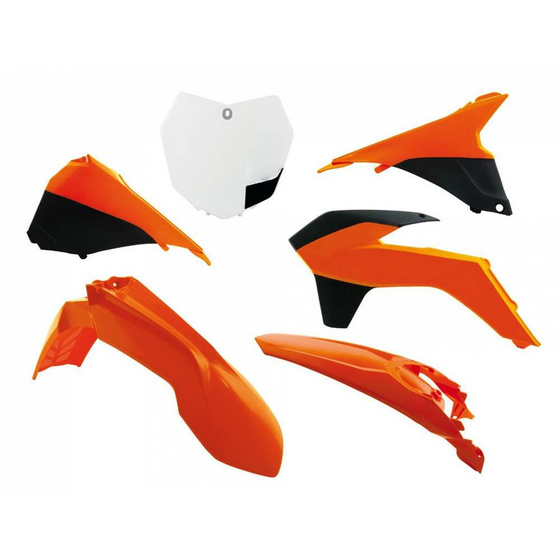RTECH KOMPLET OWIEWEK + AIRBOX KTM SX-SXF ORANGE-WHITE R-KITKTM-OEM-512