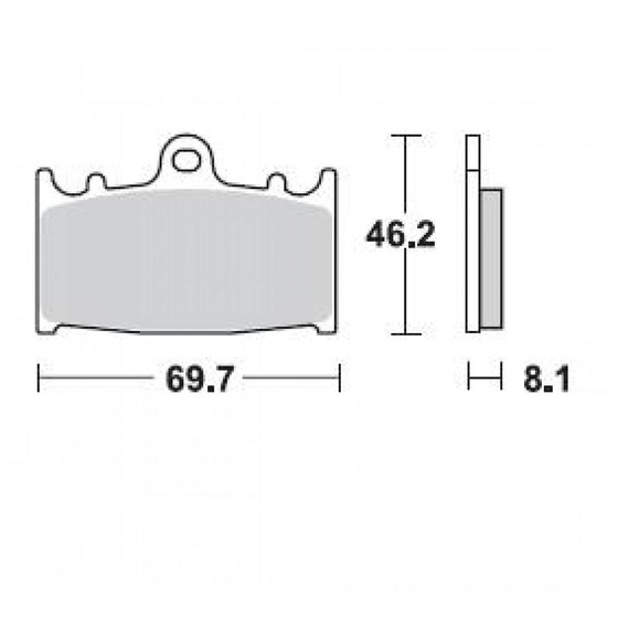 BRAKING KLOCKI HAMULCOWE SINTER 715CM55
