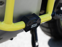 Slidepad set for engine and tank protection bars with a tube diameter of 22 or 25 mm