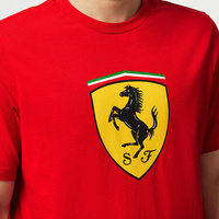 2024 Ferrari F1 Mens Large Shield T-shirt red