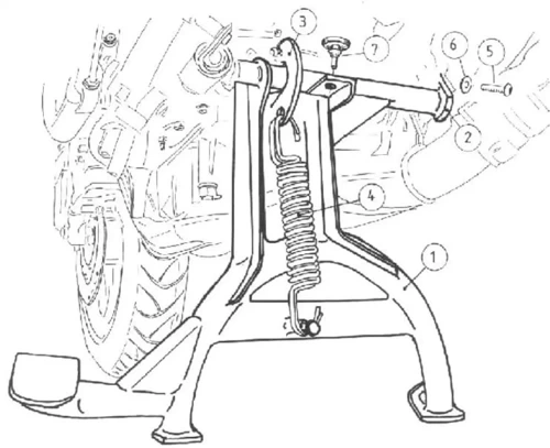 Honda CBF 600 (2004-2007) center stand