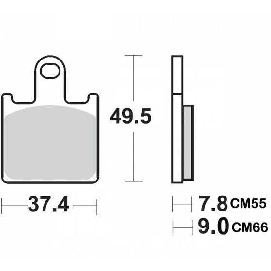 BRAKING KLOCKI HAMULCOWE SEMI METALLIC 927CM66
