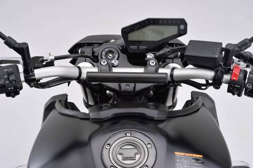 77437 MOUNT BAR 155MM Ø22.2MM BLACK HANDLE CLAMP MOUNT TYPE