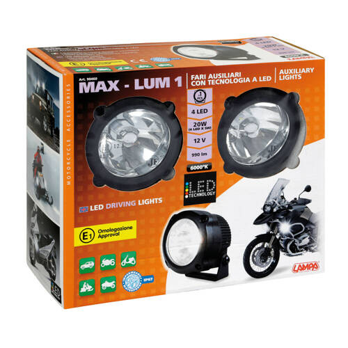 90460 - Max-Lum 1, pair of auxiliary led lights, 12V