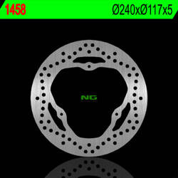 NG TARCZA HAMULCOWA TYŁ YAMAHA X-MAX 125/250 R/ABS '11-'17 (240X117X5) (3X8,5MM)
