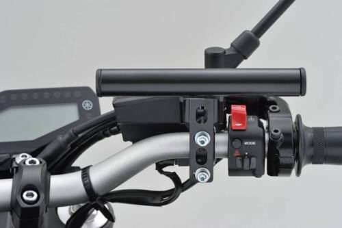 77435 MOUNT BAR 155MM Ø22.2MM BLACK MASTER CYLINDER CLAMP TYPE