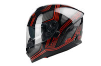 Kask Motocyklowy LAZER RAFALE Darkside (kol. Czarny - Czerwony) rozm. XL