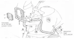BMW R 850 GS (1998-2000)/R 1100 GS (1994-1999) tank guard