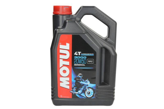 Olej do silników 4T 4T MOTUL 3000 SAE 20W50 4l SJ JASO MA-2 Mineralny