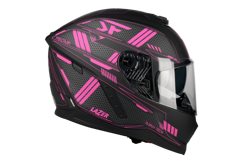 Kask Motocyklowy LAZER RAFALE EVO Roadtech (kol. Czarny - Różowy - Matowy) rozm. XS