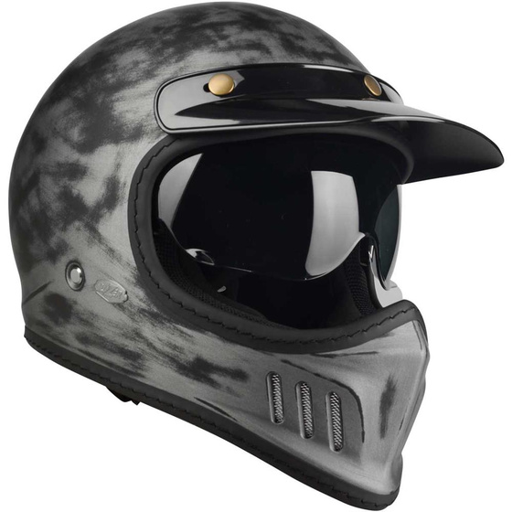 Kask Motocyklowy LAZER Cross TT Cafe racer (kol. Alu Brushed - Matowy) rozm. XS