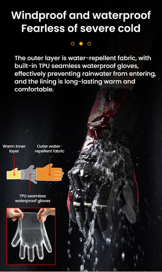 LOBOO Podgrzewane rękawice motocyklowe Szare (01.2.09050.001.01)