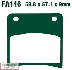 Klocki hamulcowe EBC FA146HH wzmacniane (kpl. na 1 tarcze)