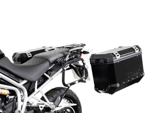 STELAŻ EVO NA KUFRY BOCZNE SW-MOTECH KAWASAKI KLR650 (08-), BLACK
