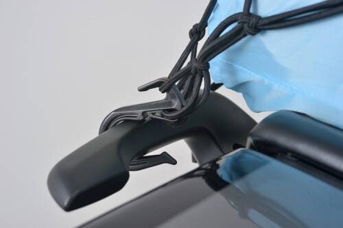 cargo net, 400x400mm, black, with pouch