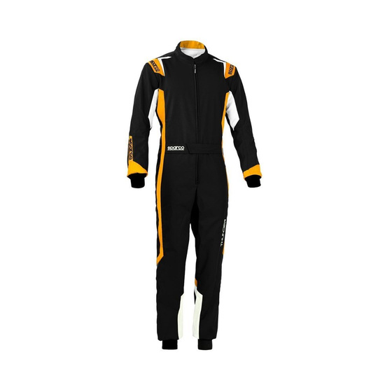 Sparco THUNDER Kart Karting Auto Racing Suit (CIK FIA) black orange