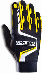 Sparco Gaming / Karting Kart Gloves HYPERGRIP+ black yellow