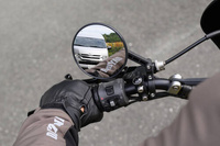 80917 "D-MIRROR-18" ABS NYLON HANDLE BAR CLAMP MIRROR BLACK